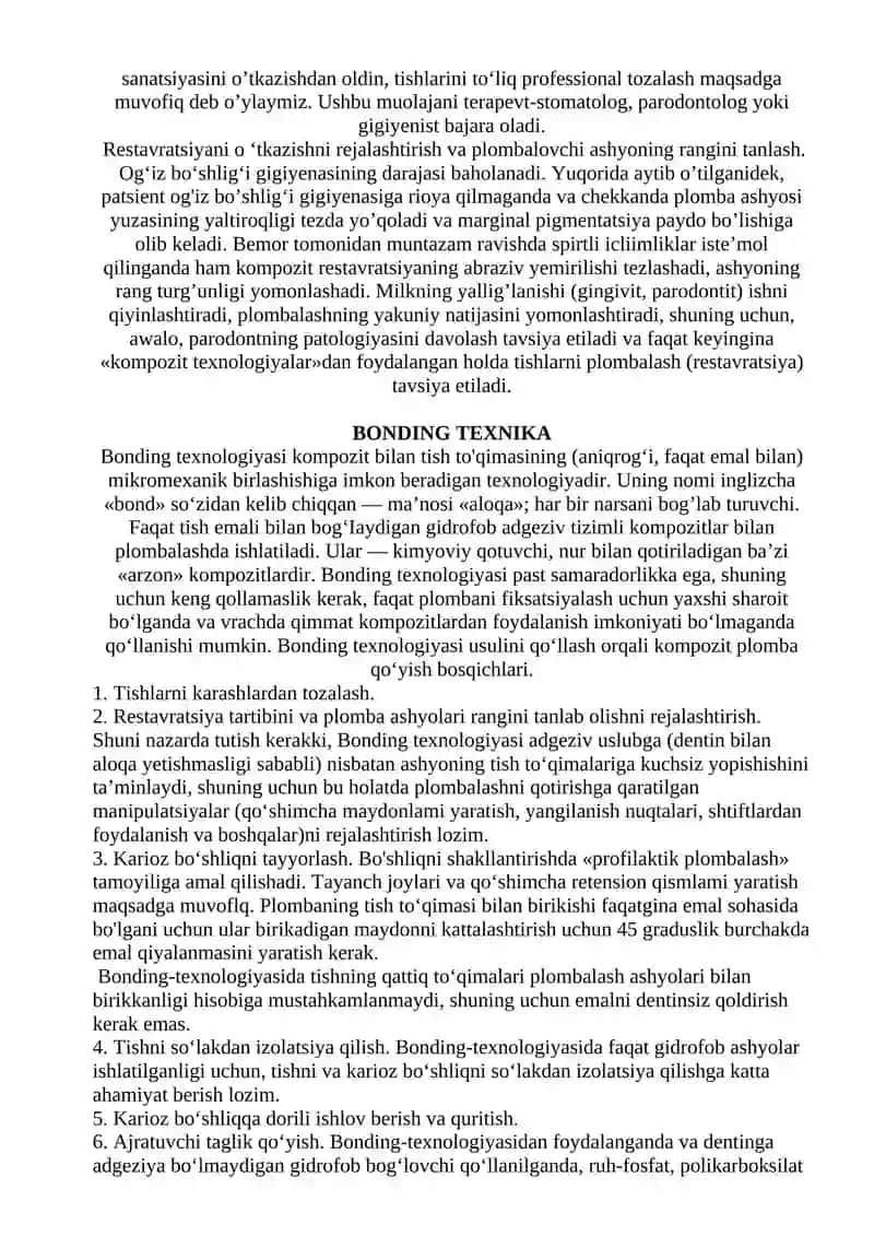 Adgeziv tizim 2