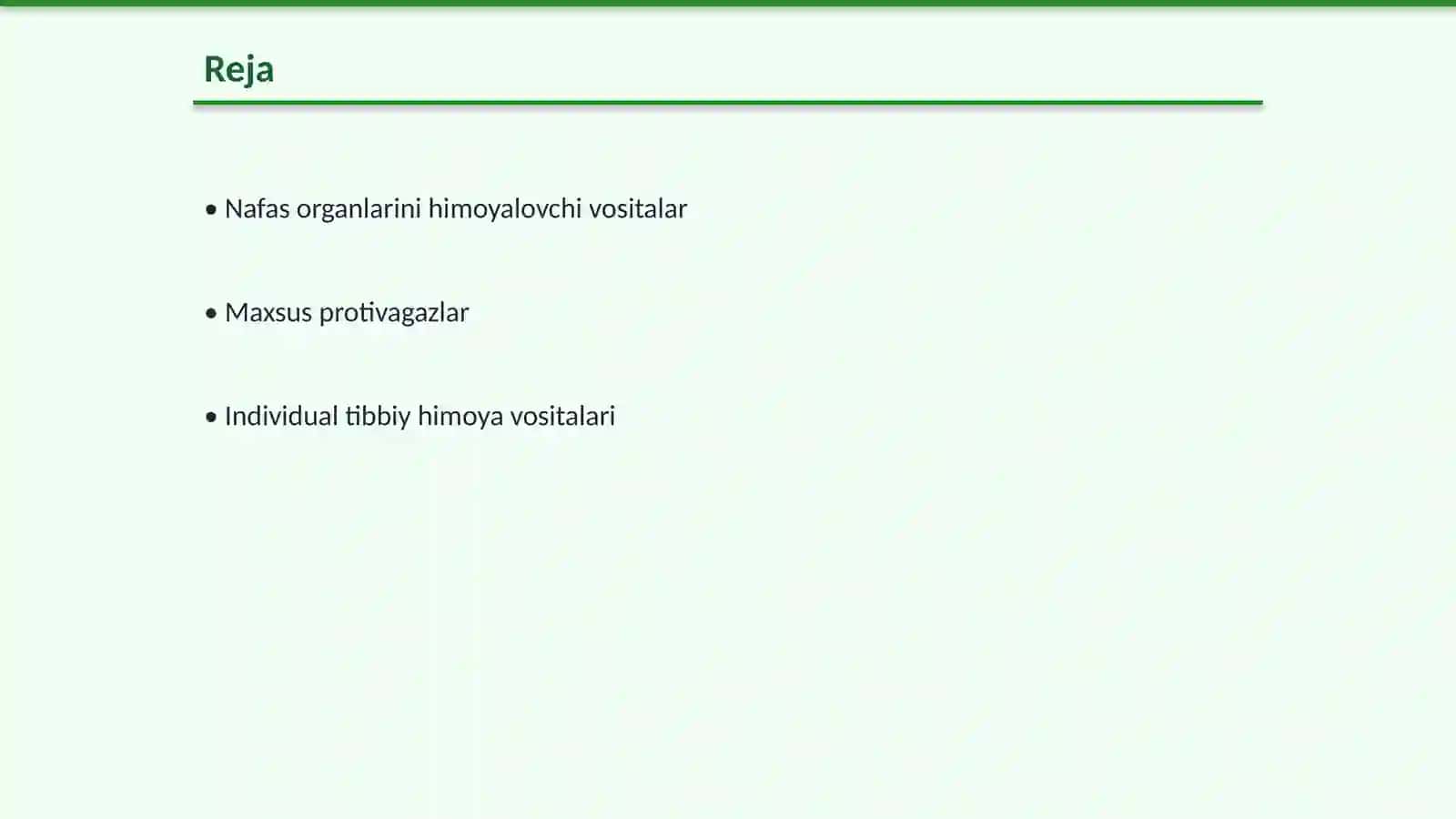 Shaxsiy himoyaviy vositalar 2