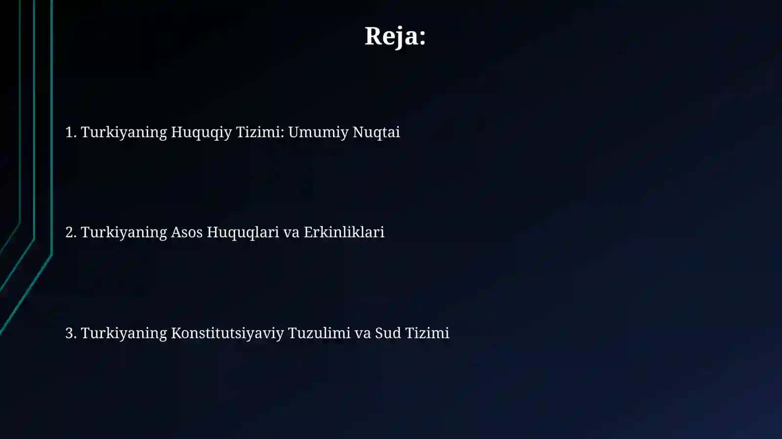 Turkiyaning Huquqiy Tizimi 2