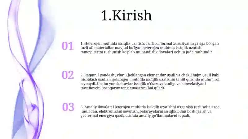 Issiqlik uzatish tamoyillari 2