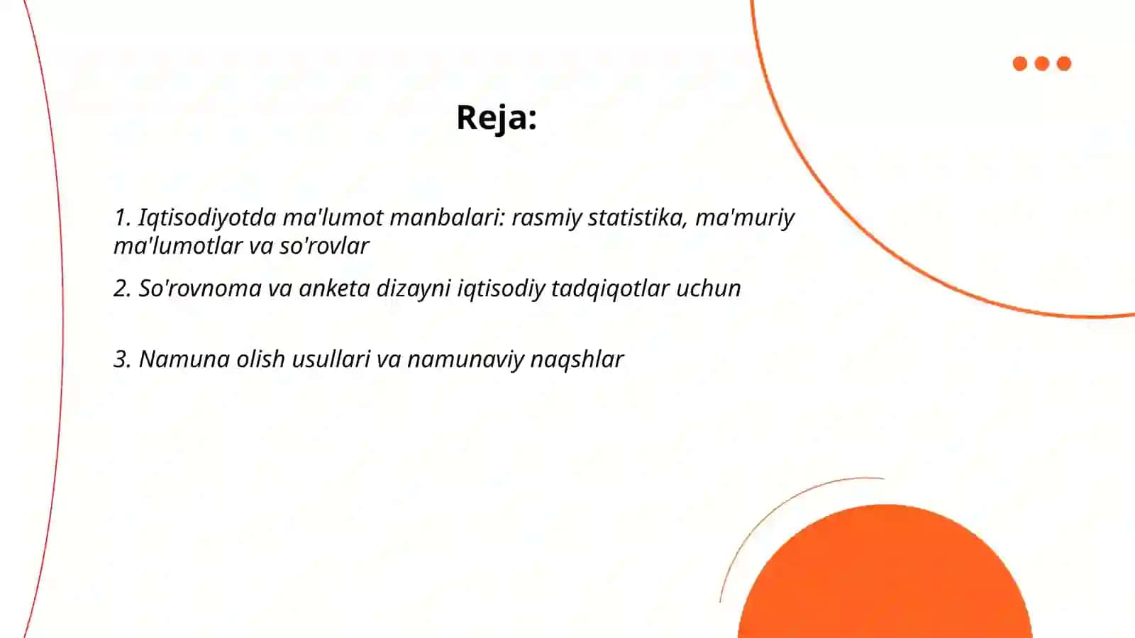 Iqtisodiyotda ma’lumotlar to’plash 2