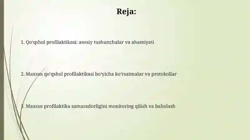 Qoqshol profilaktikasi 2