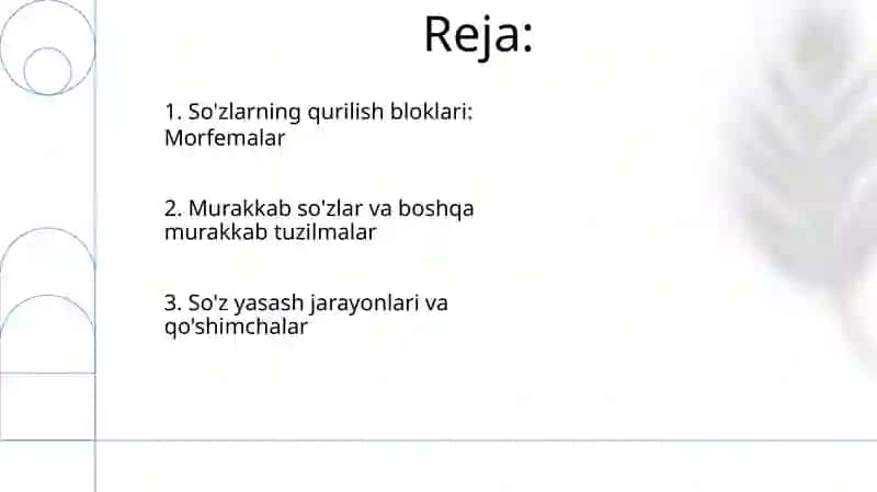 Morfemika va so'z yasalishi 2