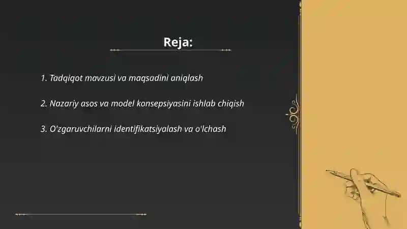 Ekonometrik modellashtirish bosqichlari 2