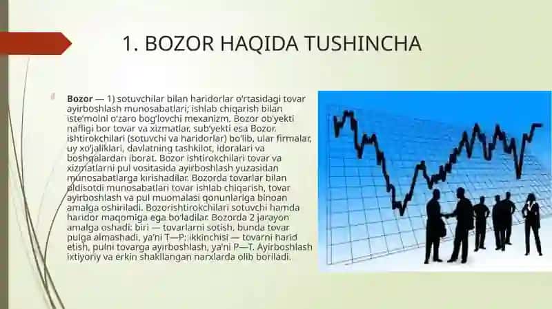 BOZOR TURLARI VA BOZOR INFRTUZILMASI 2