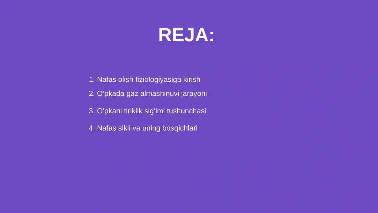 Nafas olish fiziologiyasi 2