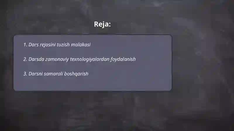 O'qituvchining uslubiy kompetentsiyasi 2