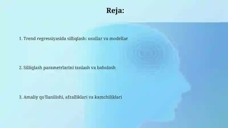 Trend regressiyasi 2