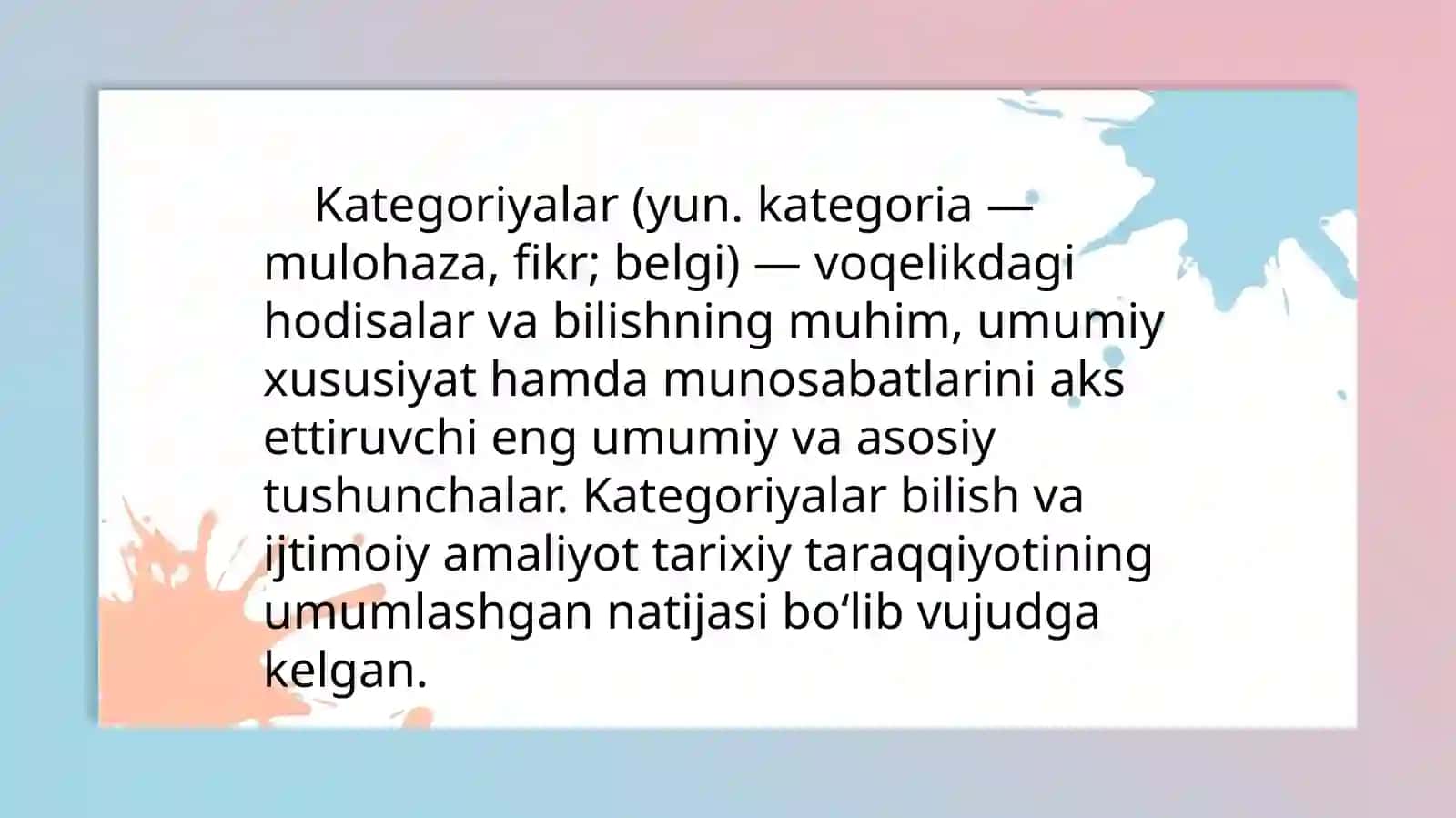 Ijtimoiy ish kategoriyalari va qonunchilik 2