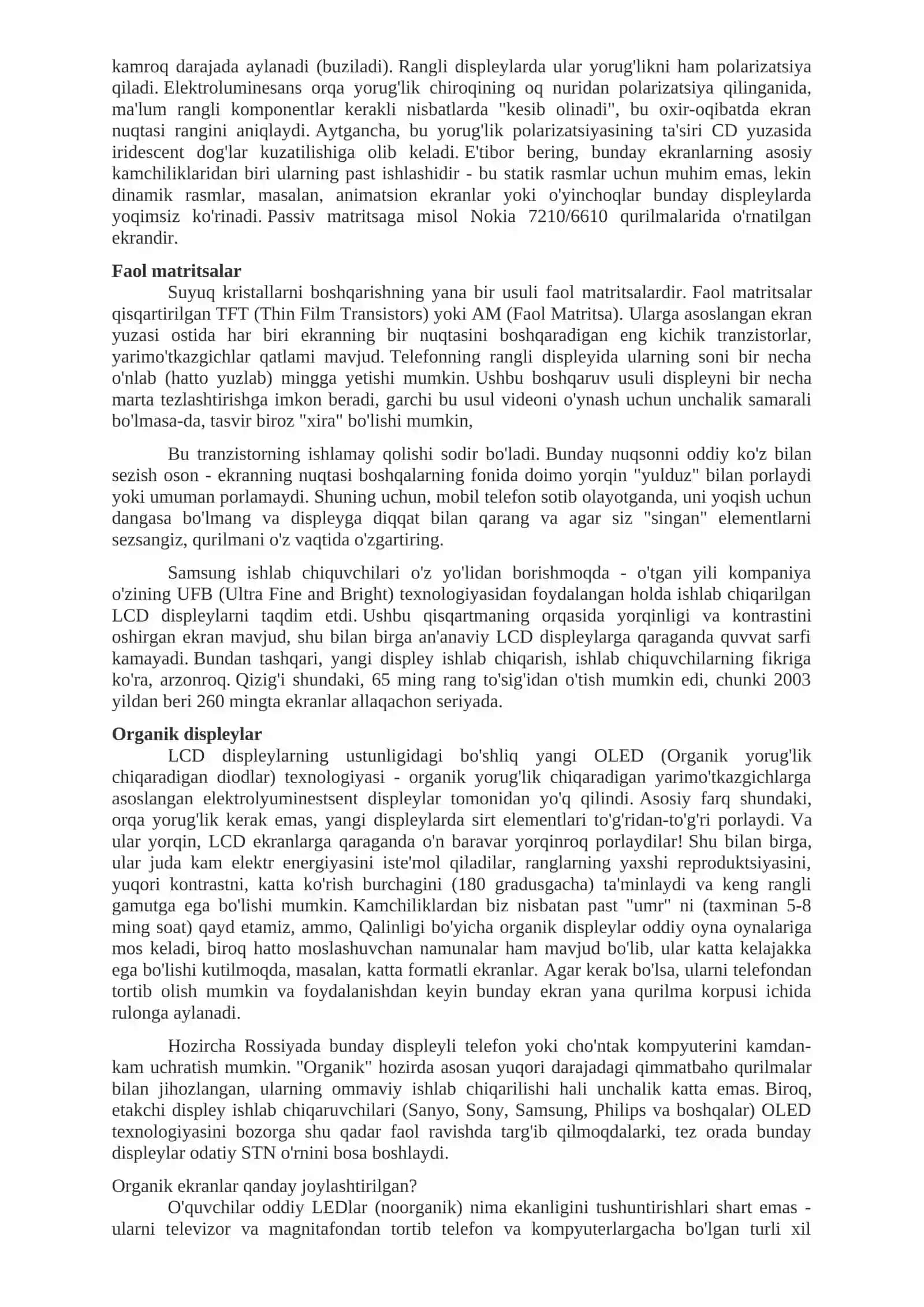Suyuq kristallar 2