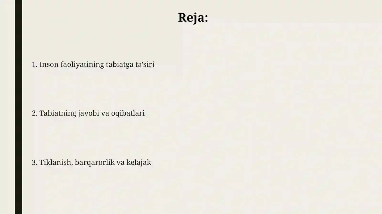 Inson faoliyatining tabiatga ta'siri 2