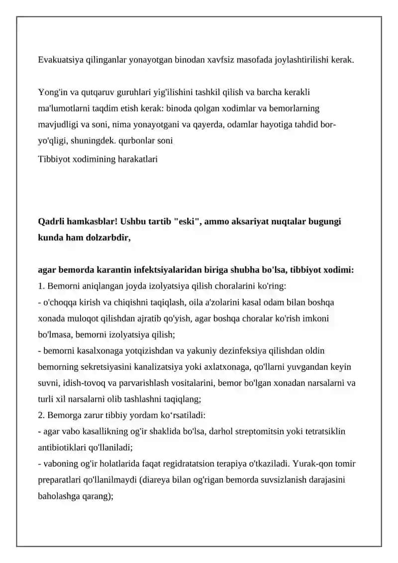 Tibbiyot Xodimlarining Huquqlari 2