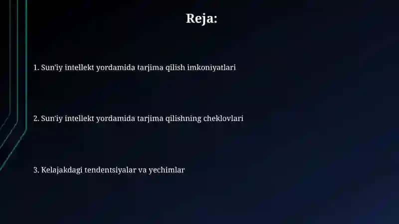 Sun'iy intellekt yordamida tarjima qilish 2