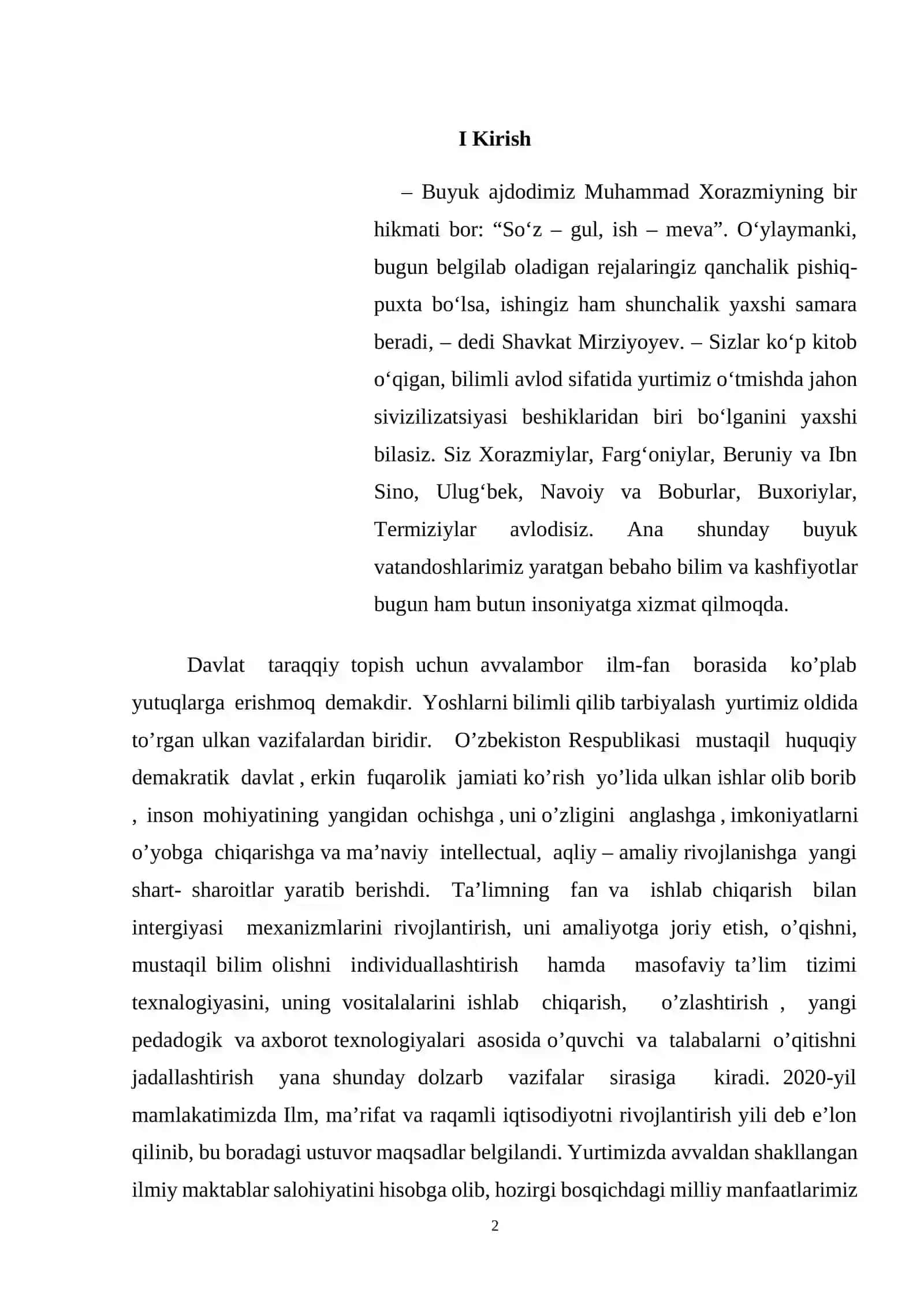 Chegaralari cheksiz xosmas integrallar va ularning yaqinlashishi.. 2