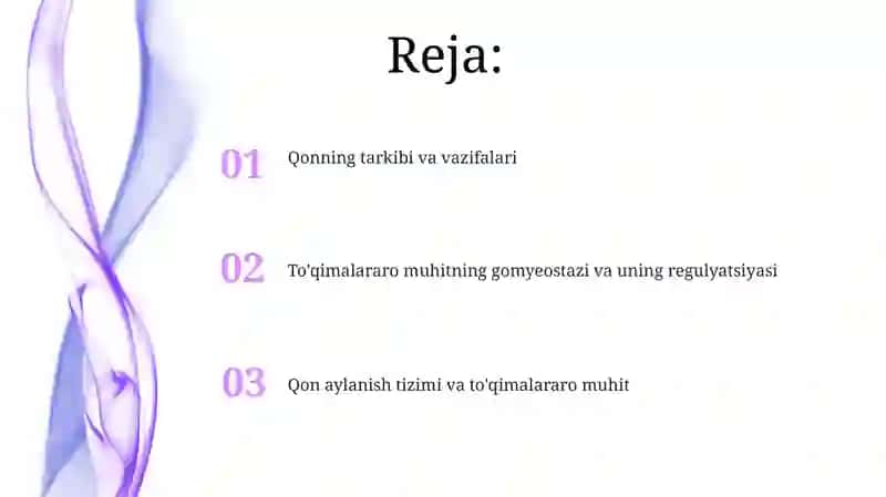 Ichki muhit toʻqimalari. Qon 2