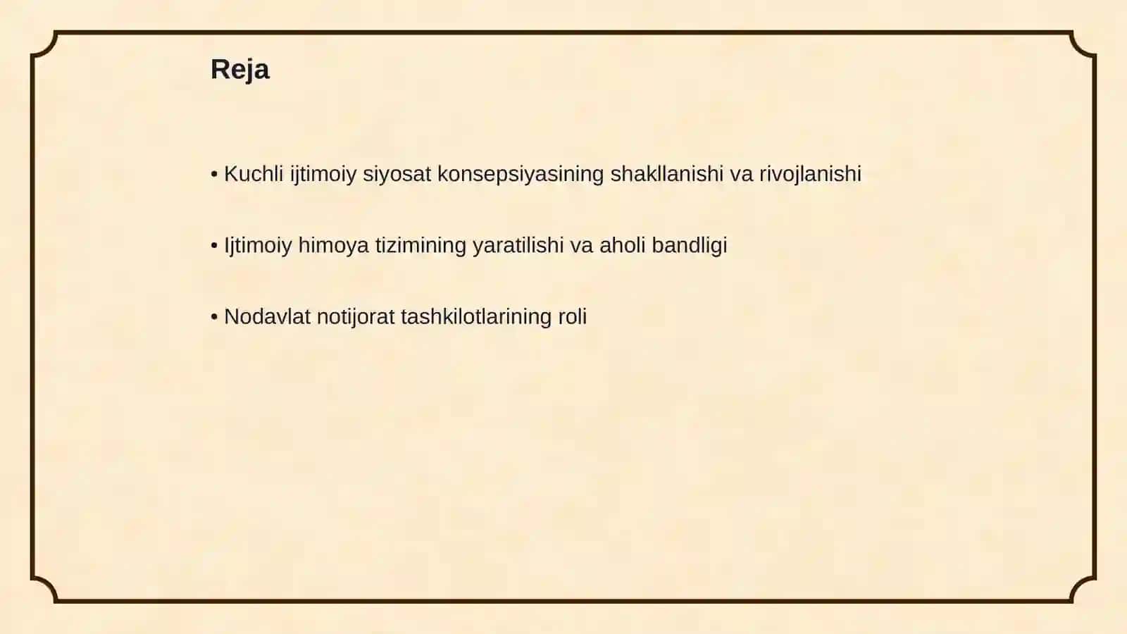 Oʻzbekiston respublikasining ijtimoiy sohadagi islohotlari 2