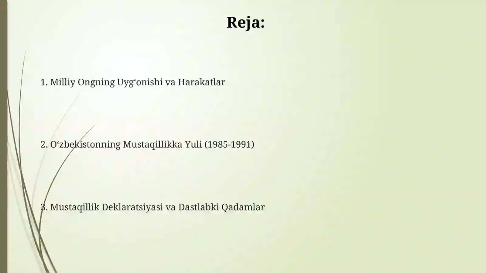 Mustaqillikning e'lon qilinishi 2