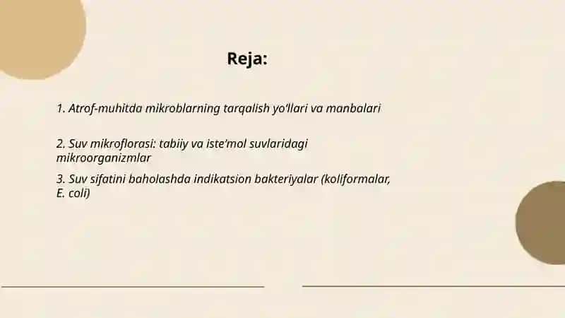 Atrof muhitda mikroblarning tarqalishi 2
