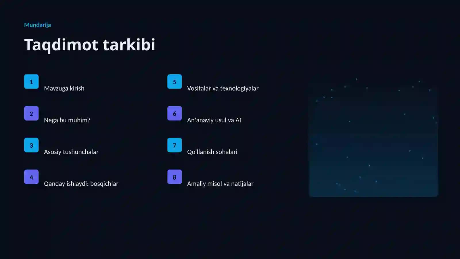 Premium Taqdimot: Sanʼat uchun Transformer Arxitekturasi 2