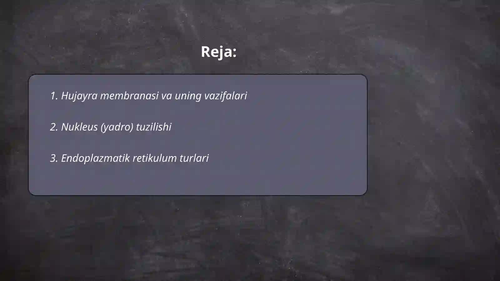 Hujayraning membranali organoidlari 2