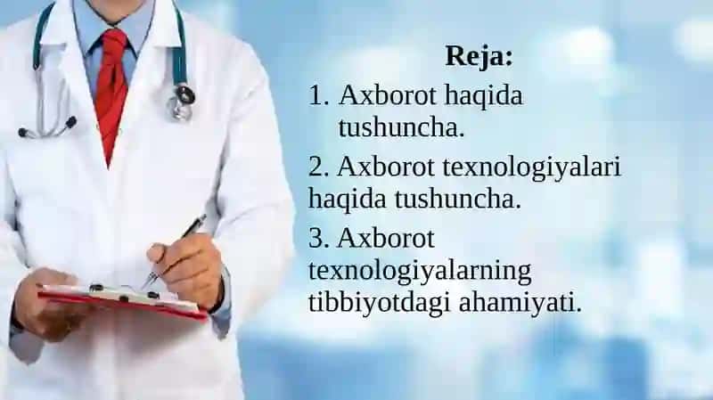 Axborot haqida tushuncha va texnologiyalar 2
