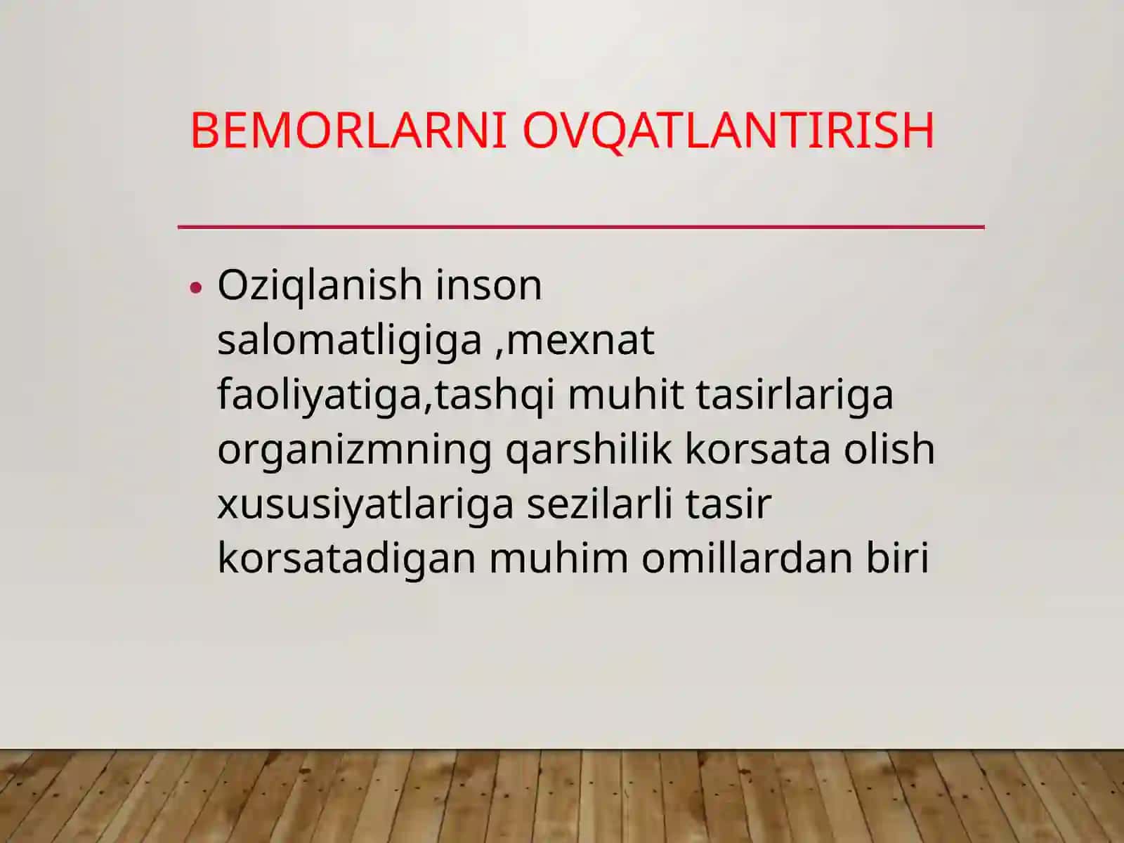 Bemorlarni ovqatlantirish.Parhez stollari 2