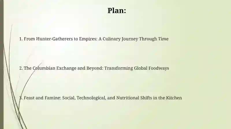 Food and cooking in the past 2