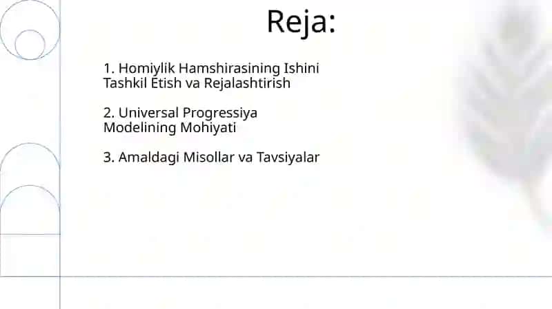 Universal progressiya modeli haqida tushuncha 2