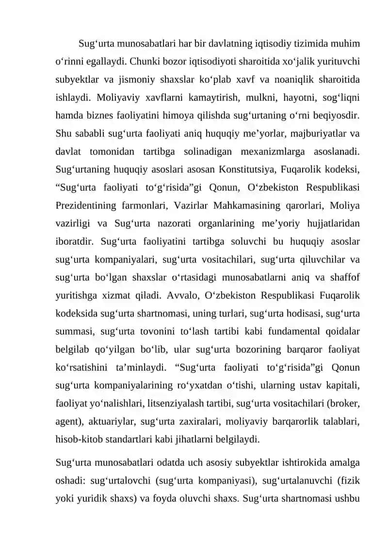 Sug‘urtaning Huquqiy Asoslari 2