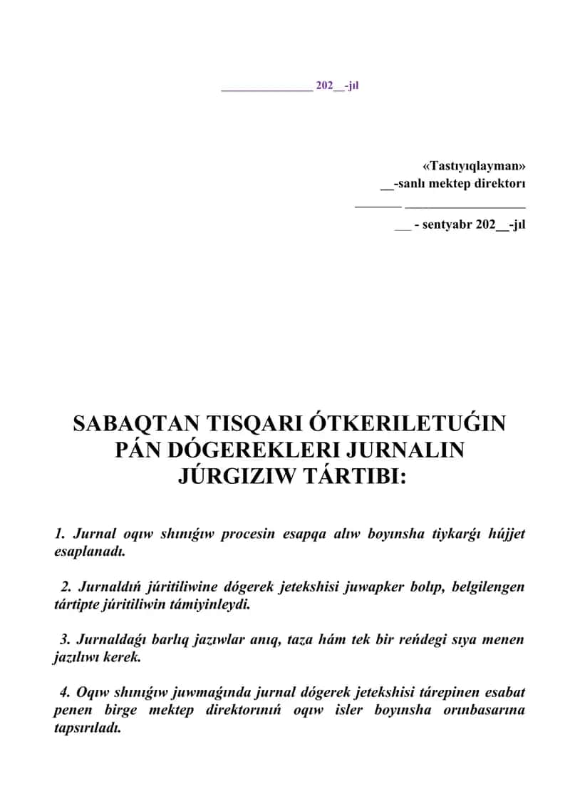 Dógerek jurnalı 2