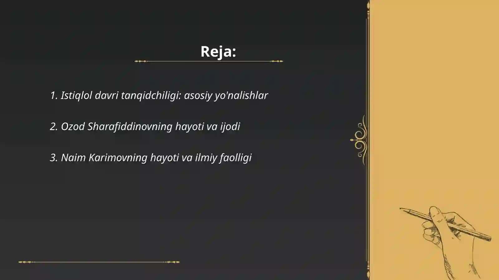 Istiqlol davri tanqidchiligi 2