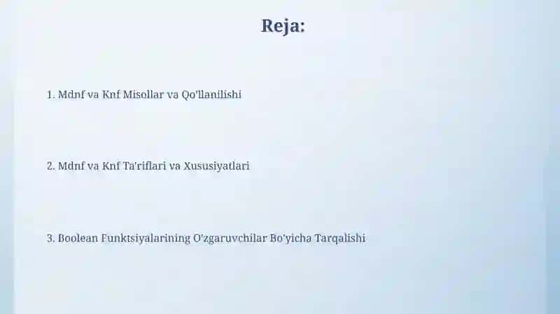 MDNF va KNF o'rtasidagi bog'liqlik 2