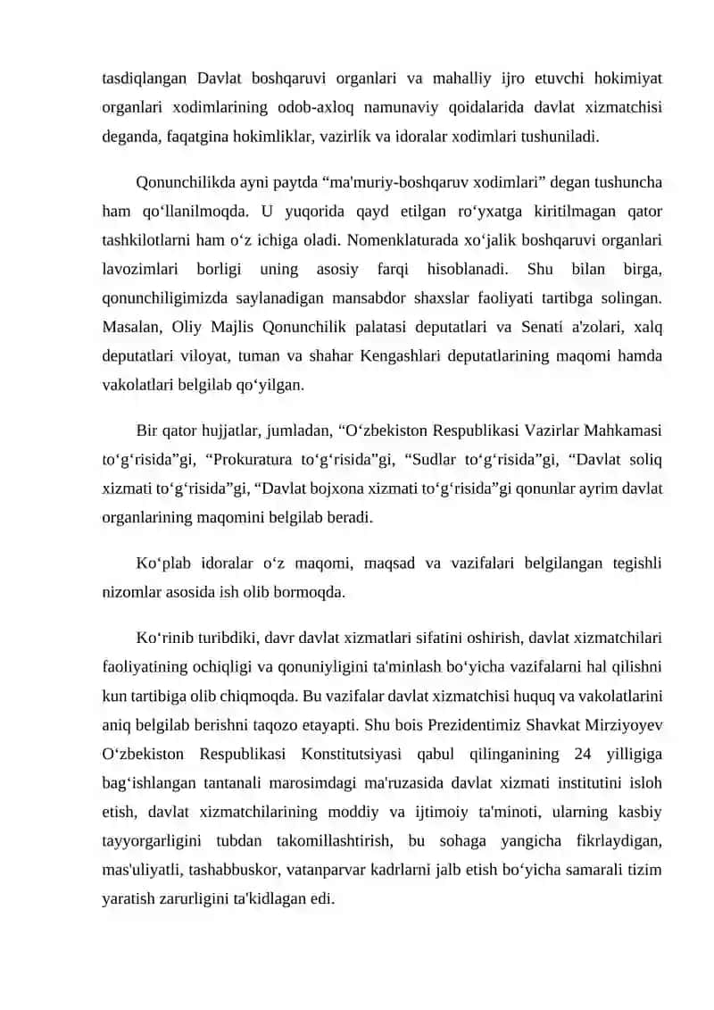 Davlat boshqaruvi tizimi 2