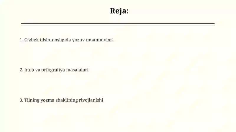 O'zbek tilshunosligida yozuv masalari 2