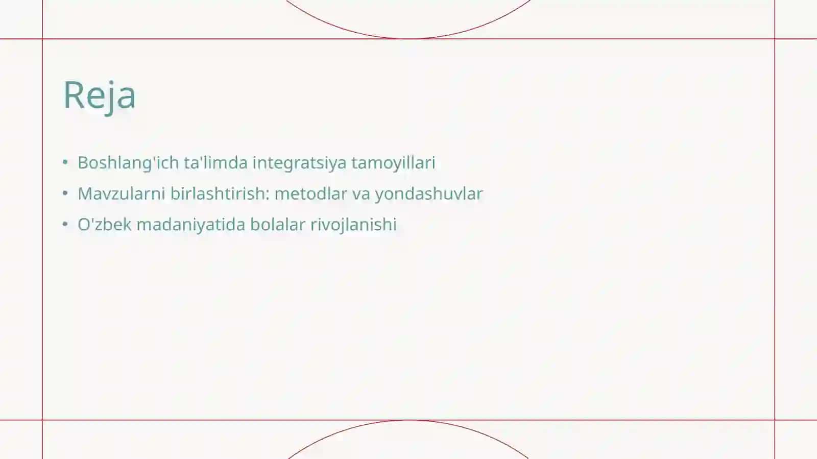 Boshlangich talimda integratsiya 2