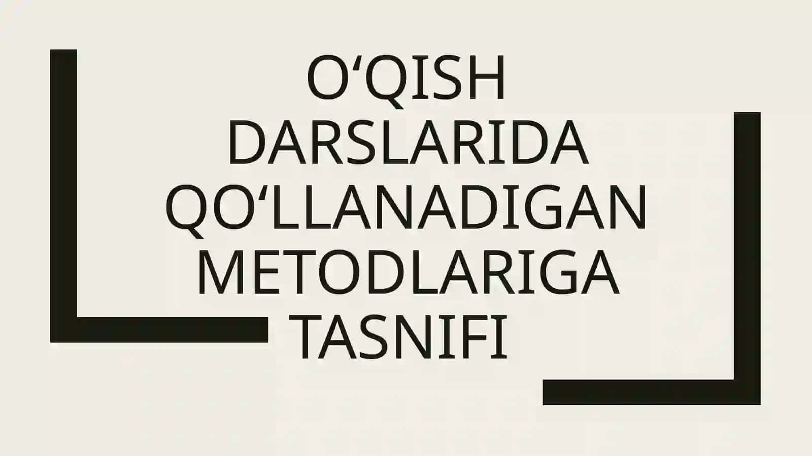 Boshlang'ich sinflarning o'qish darslari 2