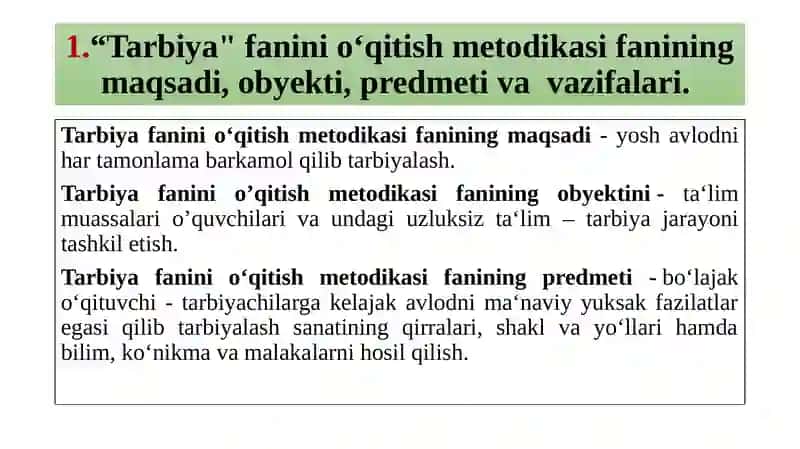 Tarbiyafaninio‘qitishmetodikasi 2