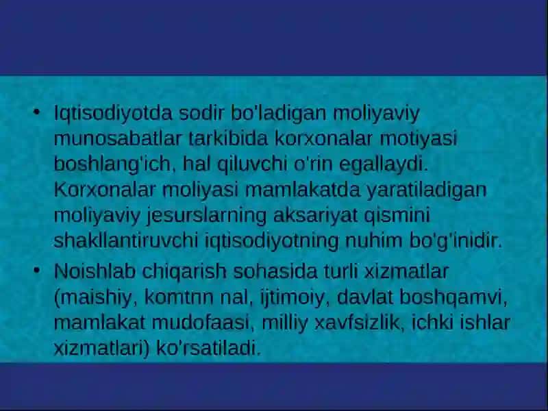 Korxona moliyaviy aktivlarini samarali boshqarish yo‘llari 2
