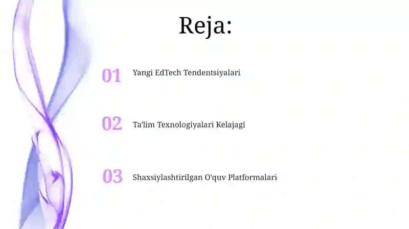 Shaxsiylashtirilgan O'quv Platformalari 2