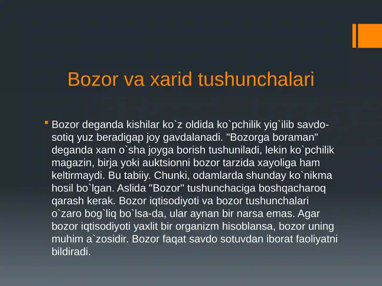 Bozor daharidlarni tashkiletishtartibi 2