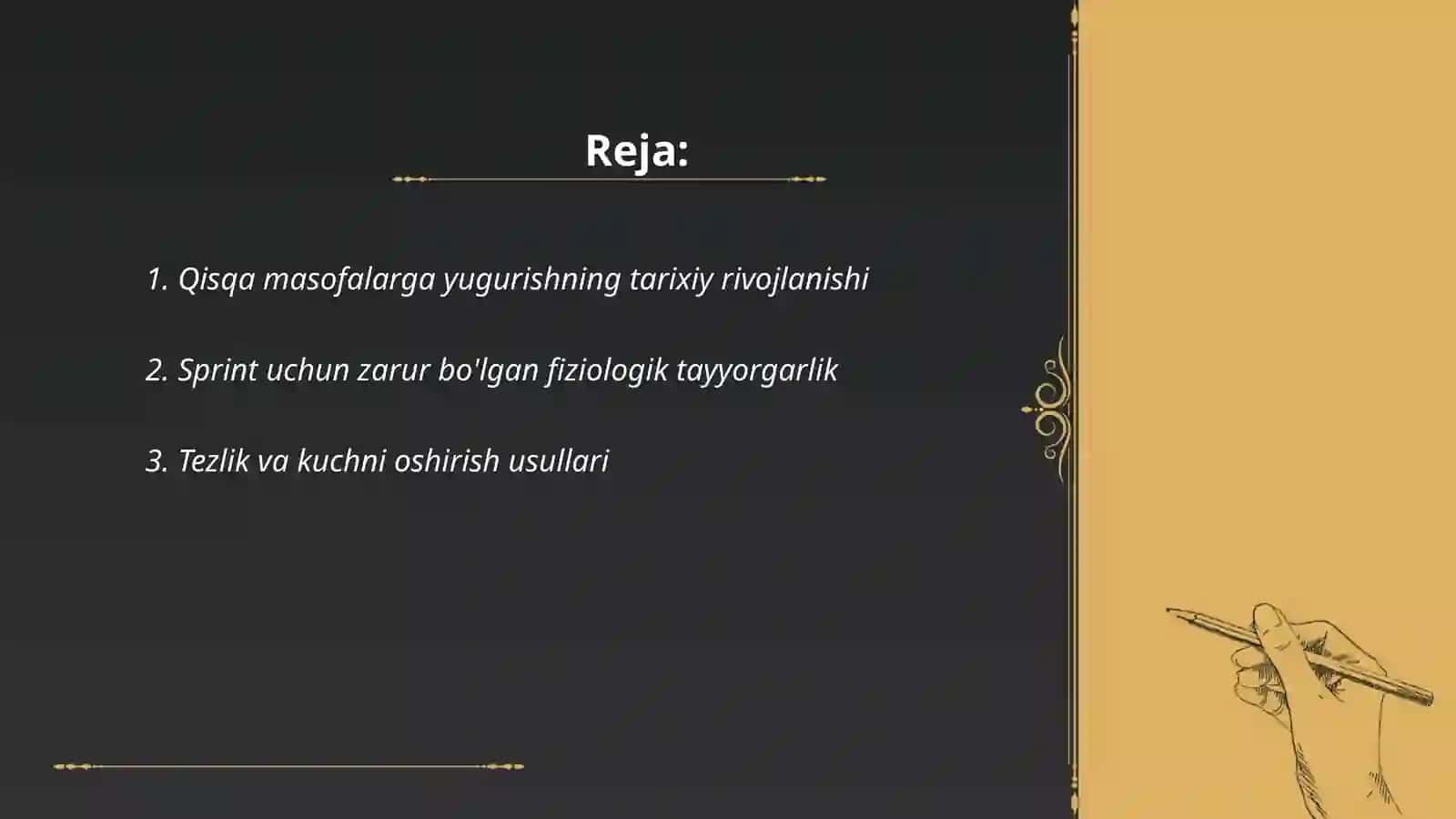 Qisqa masofalarga yugurishning tarixiy rivojlanishi 2