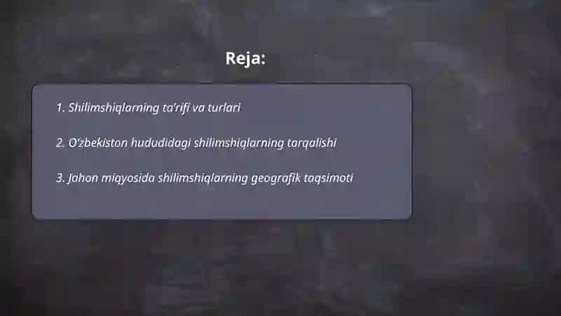 Shilimshiqlarning tarqalishi va ahamiyati 2
