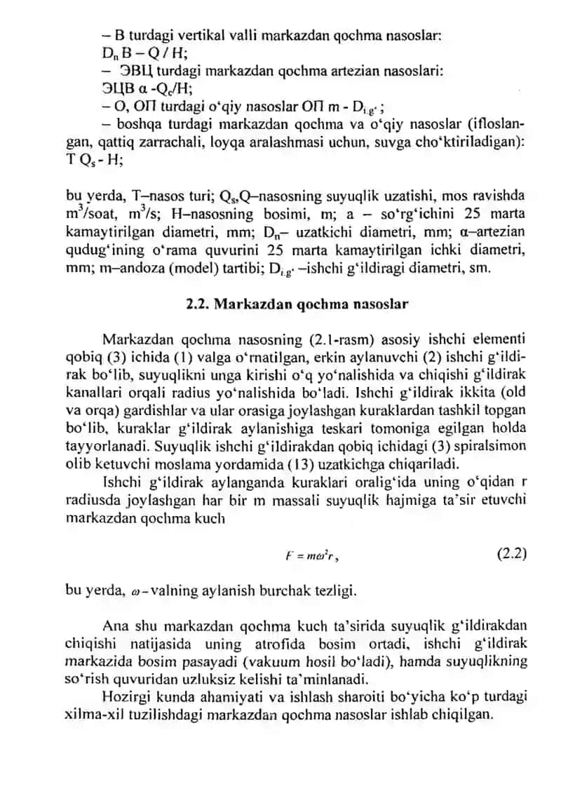 Nasoslar va burg’alashda nasoslarni ishtiroki 2
