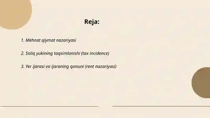 Rikardo Siyosiy iqtisod va soliq solishning boshlanishi 2