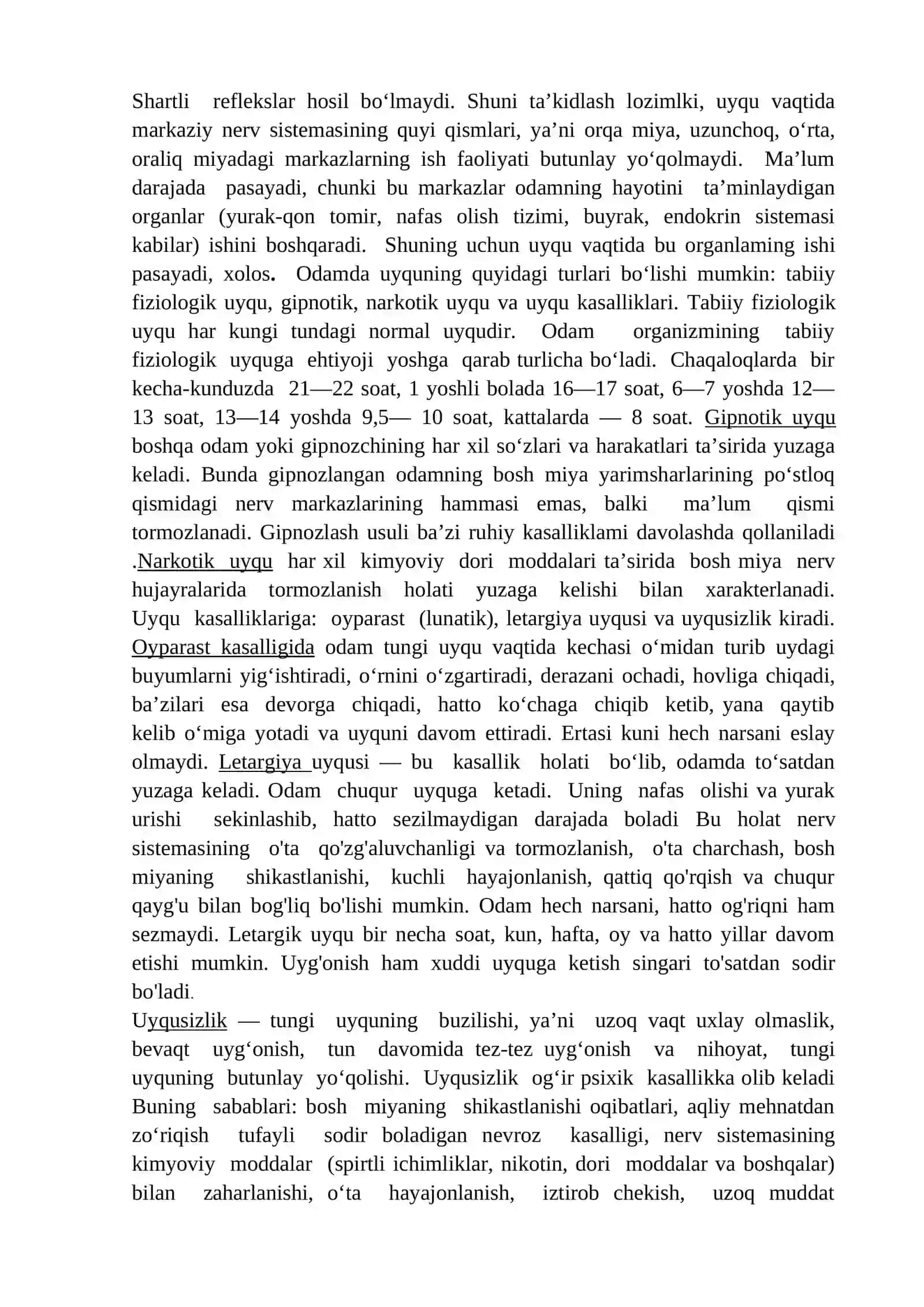 Inson hayotida uyquning ahamiyati 2