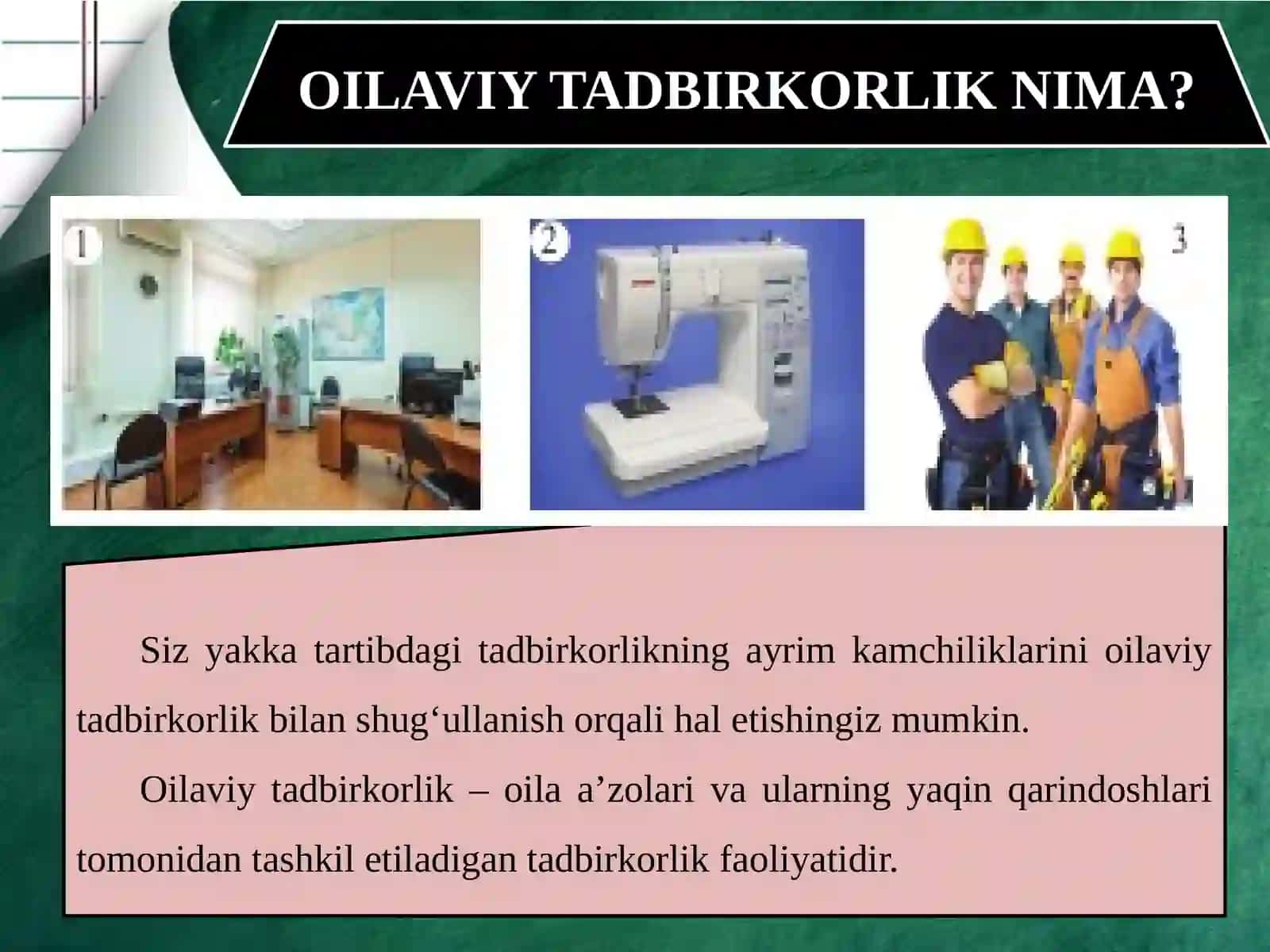 OILAVIY TADBIRKORLIK 2