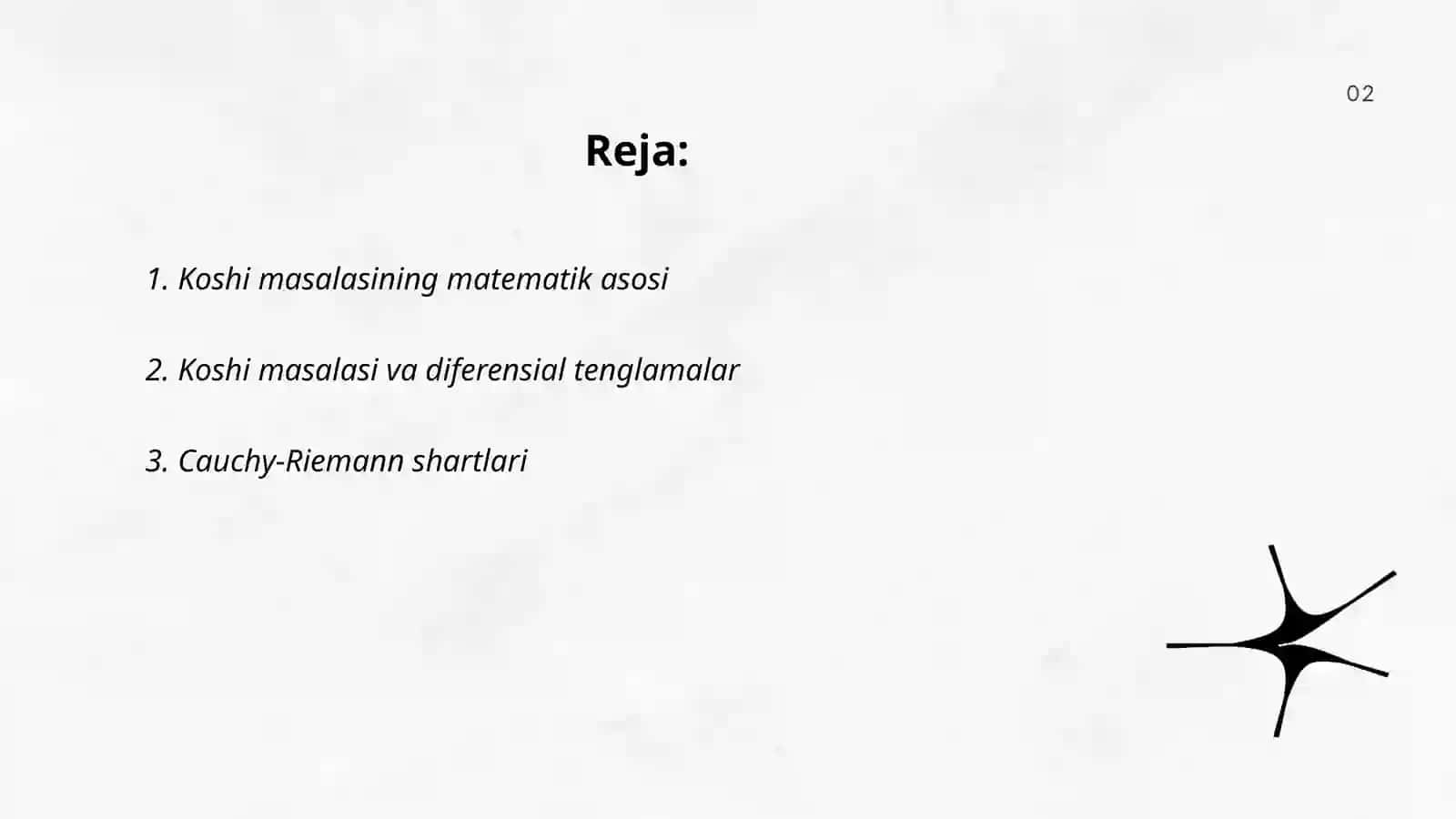 Koshi masalasi yechimning mavjudligi va yagonaligi 2