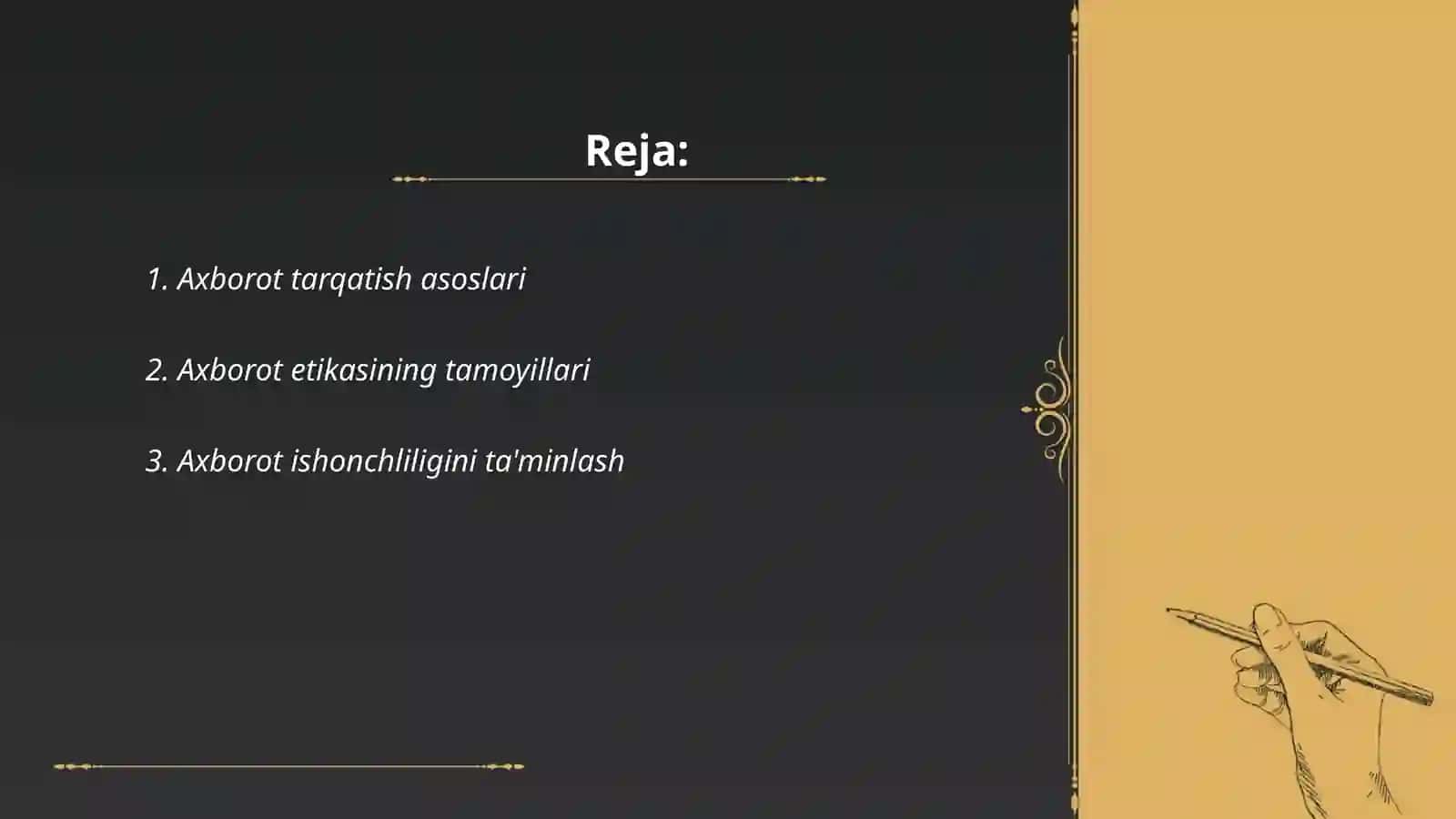 Axborot tarqatish asoslari 2