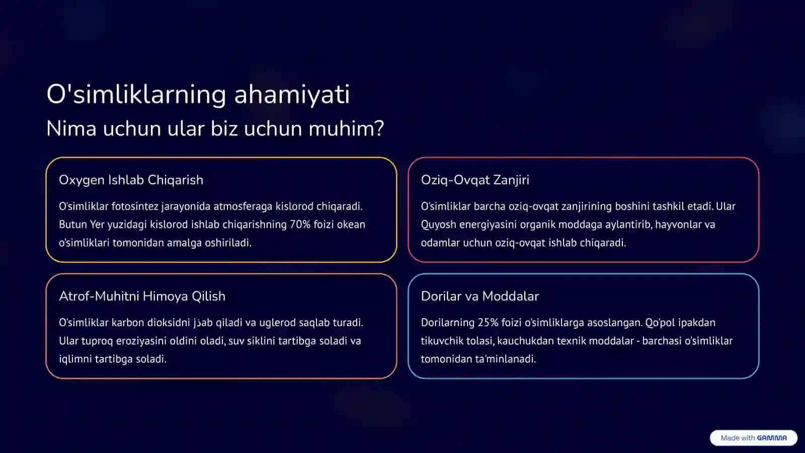 O'simliklar hayoti va yashash muhiti 2
