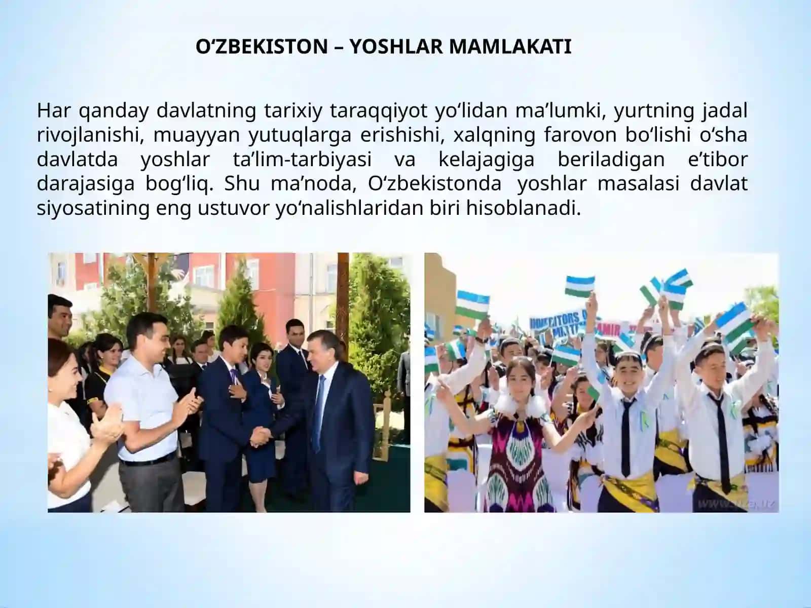 O‘zbekiston yoshlar mamlakati 2